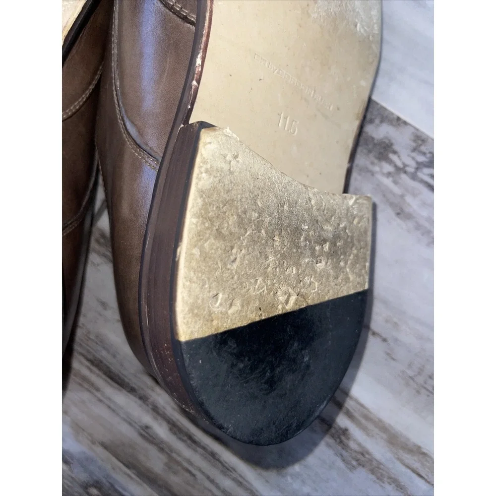 Gordon Rush Men's Oxford Dress Shoes Sz 11.5 Brown Leather Ewan 11203 Heel Wear